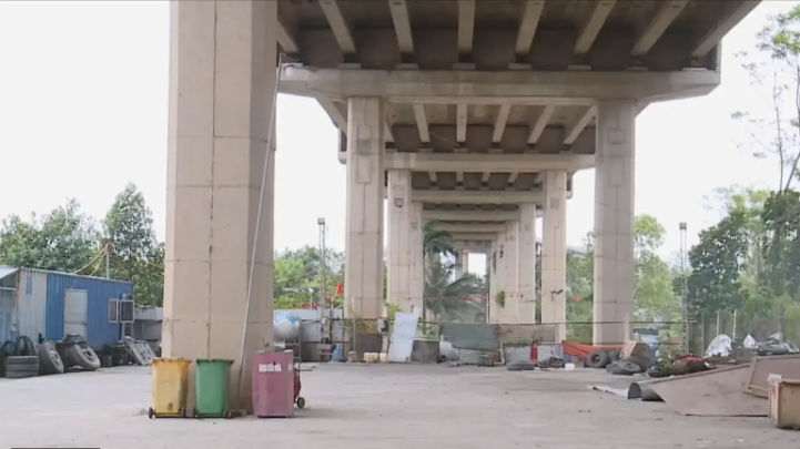 Đảm bảo an ninh trật tự gầm cầu Thăng Long